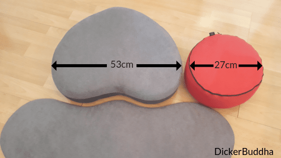 ergonomisches höhenverstellbares großes Meditationskissen vergleich mit zafu