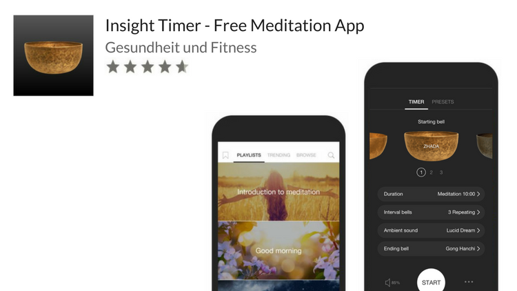 insight timer meditation app