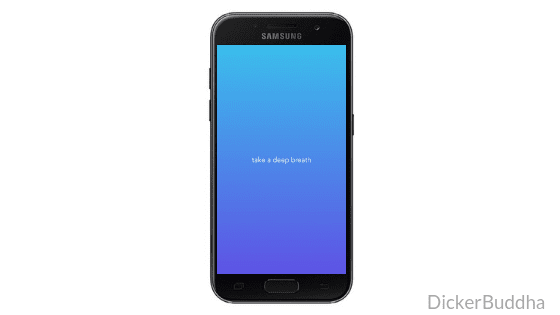 Calm App Meditation 100 Tage - take a deep breath