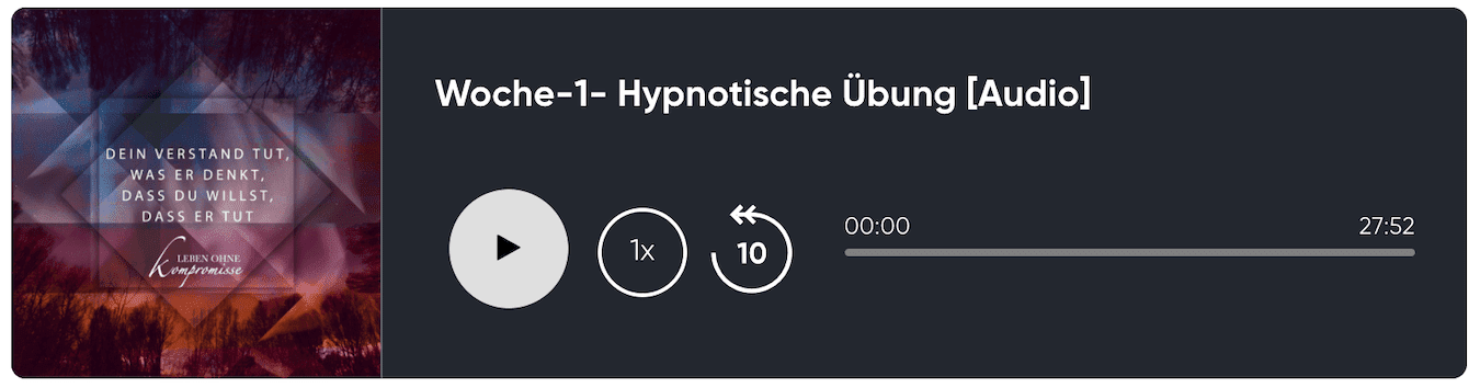 Hypnose Audios RTT Leben ohne Kompromisse mit Marisa Peer