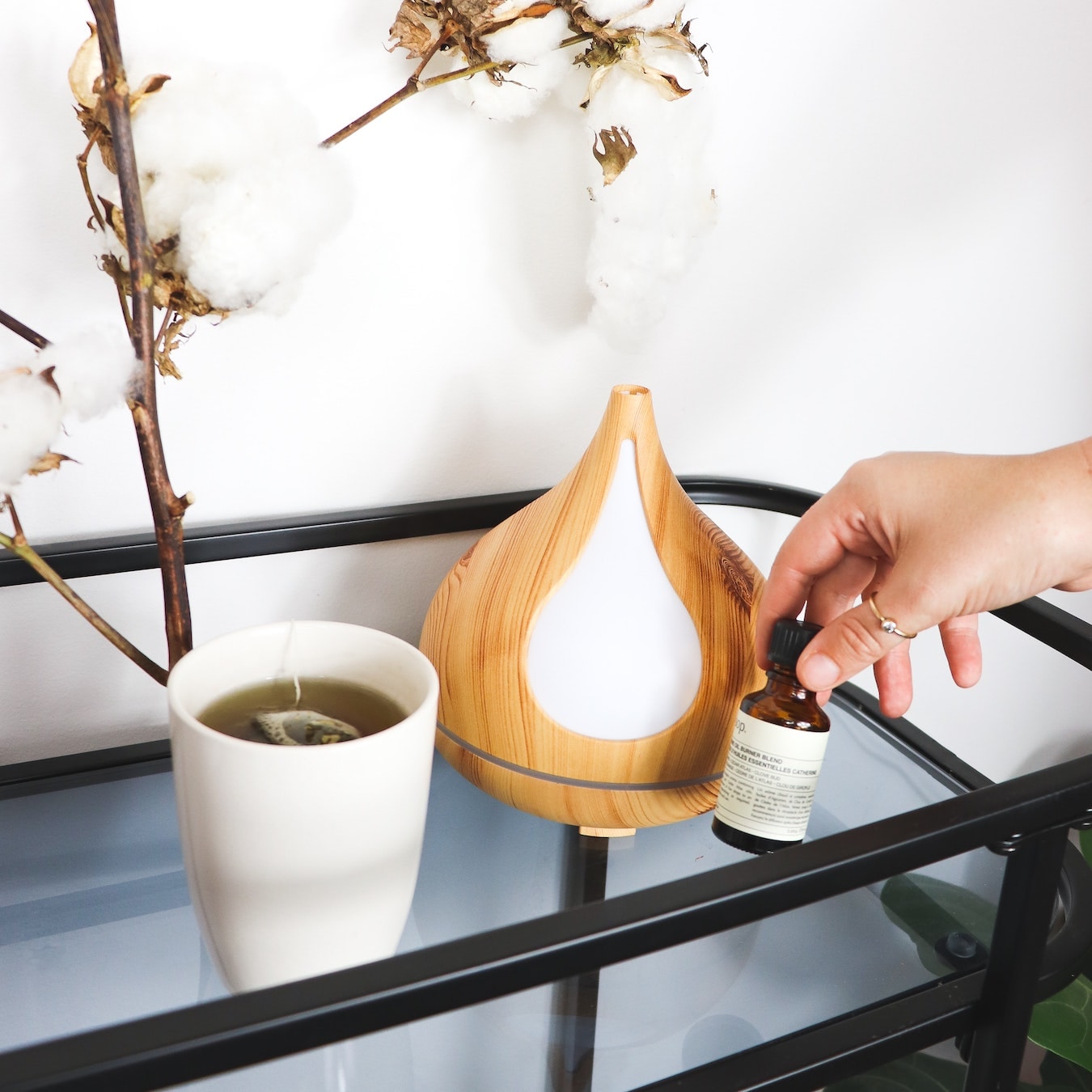 Aromatherapie Diffusor Diffusor und ätherisches Öl für die Aromatherapie