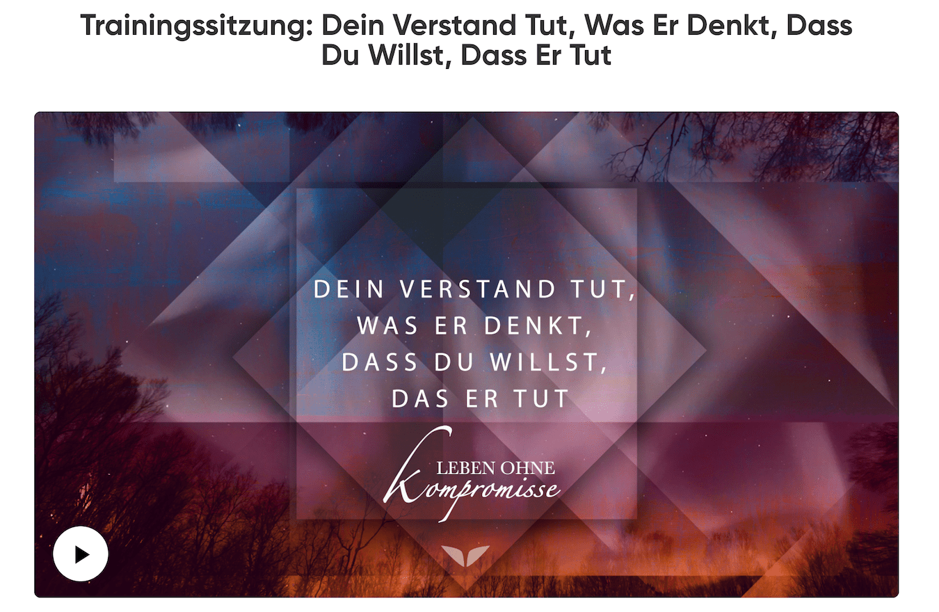 Trainingssitzung Leben ohne Kompromisse Marisa Peer Trainingssitzung Leben ohne Kompromisse Marisa Peer